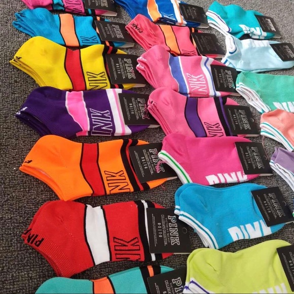 NWT 10 pairs VS PINK NO SHOW SOCKS - Picture 2 of 2